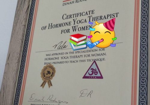 Certifikát hormonální jógová terapie
